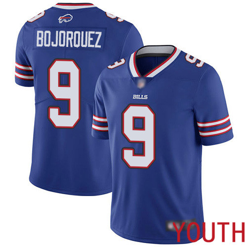 Youth Buffalo Bills 9 Corey Bojorquez Royal Blue Team Color Vapor Untouchable Limited Player NFL Jersey
